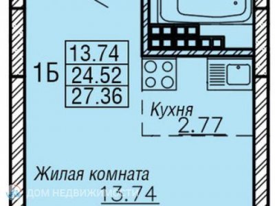 Студия ЖК Рио, 29 м2, 14/23 эт. Студия ЖК Рио, 29 м2, 14/23 эт.