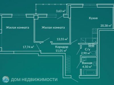 2-к.кв. ЖК Новая Ботаника, 60 м2, 8/24 эт. 2-к.кв. ЖК Новая Ботаника, 60 м2, 8/24 эт.