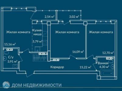 ЖК Новая Ботаника, 76 м2, 10/24 эт. ЖК Новая Ботаника, 76 м2, 10/24 эт.